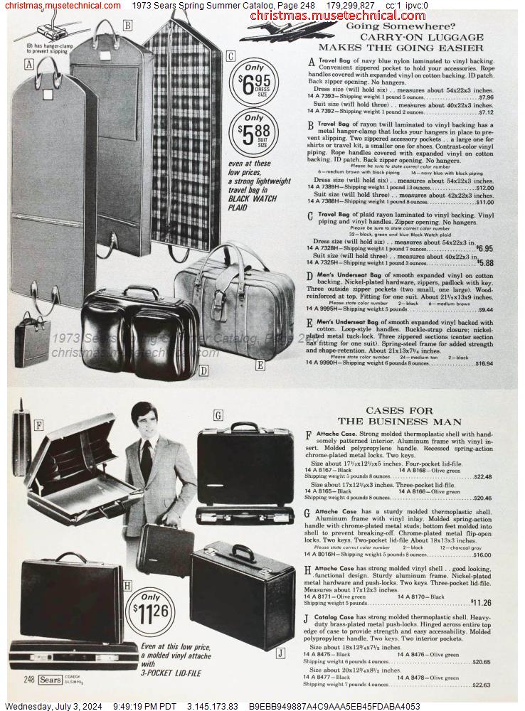 1973 Sears Spring Summer Catalog, Page 248