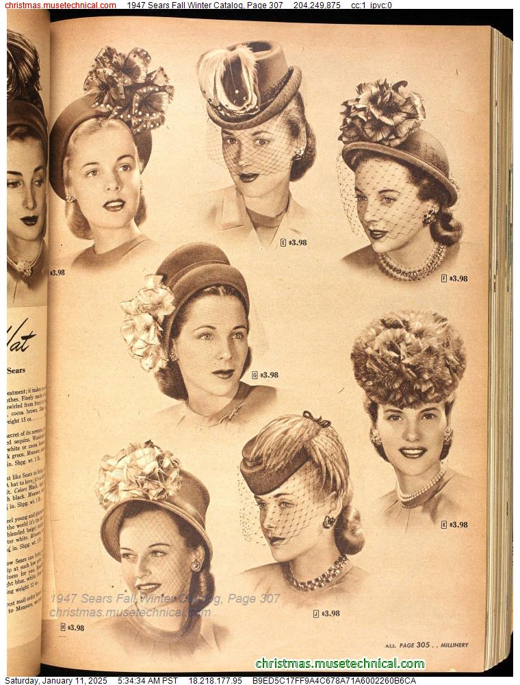 1947 Sears Fall Winter Catalog, Page 307