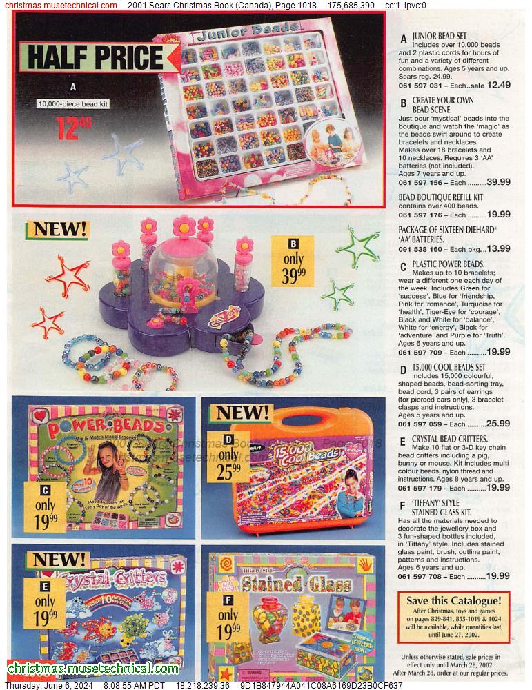 2001 Sears Christmas Book (Canada), Page 1018