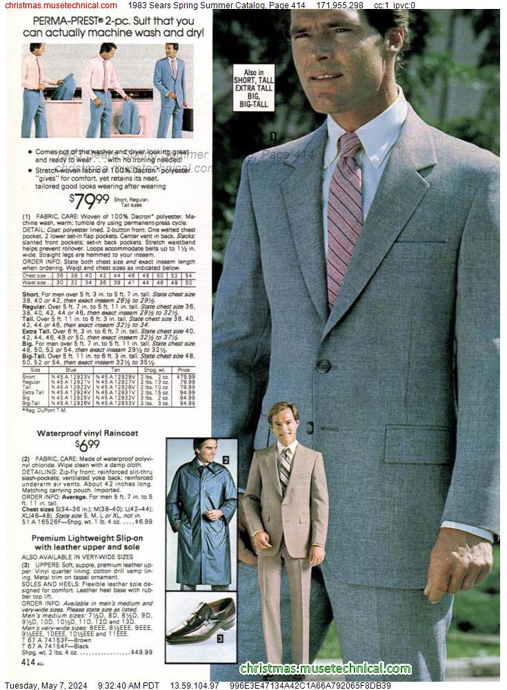 1983 Sears Spring Summer Catalog, Page 414