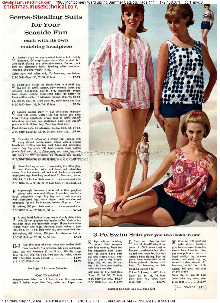 1965 Montgomery Ward Spring Summer Catalog, Page 141