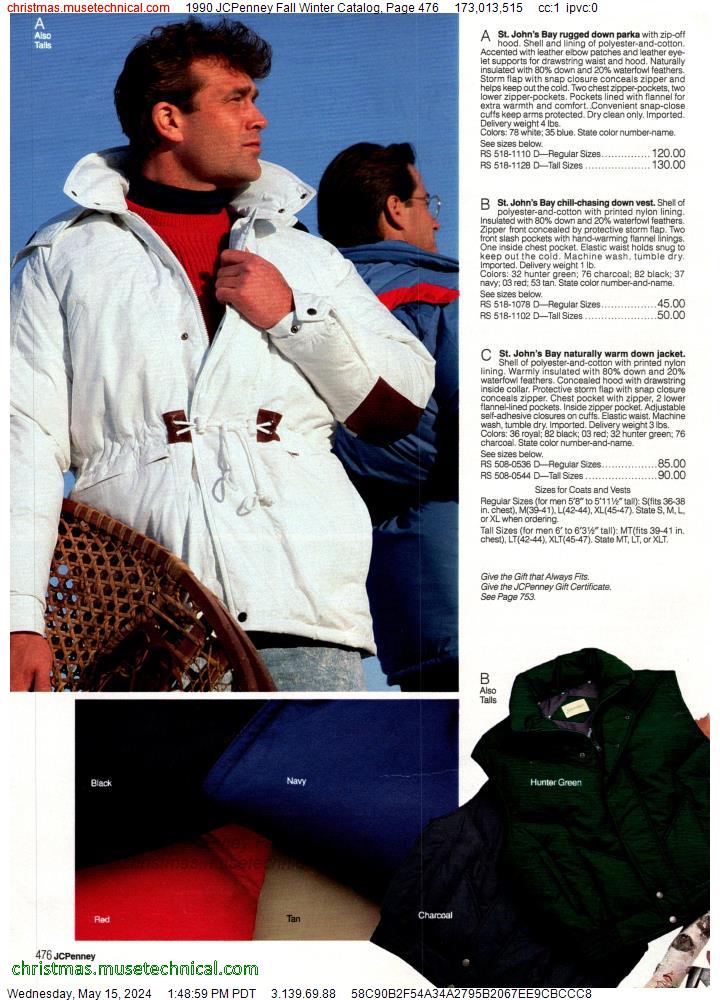 1990 JCPenney Fall Winter Catalog, Page 476