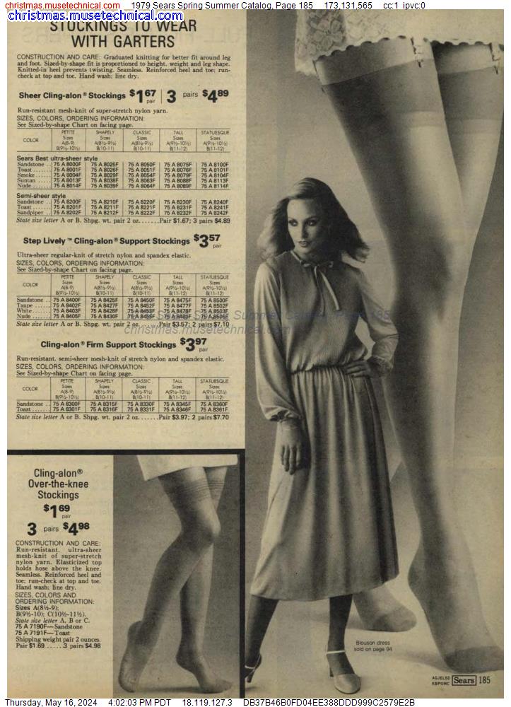 1979 Sears Spring Summer Catalog, Page 185