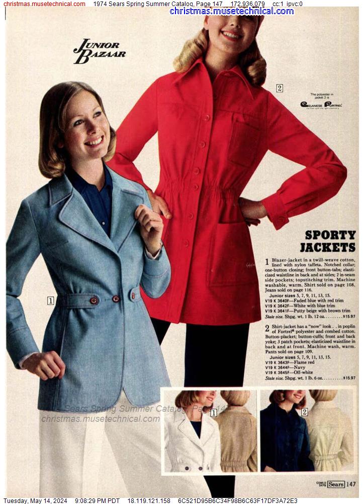 1974 Sears Spring Summer Catalog, Page 147