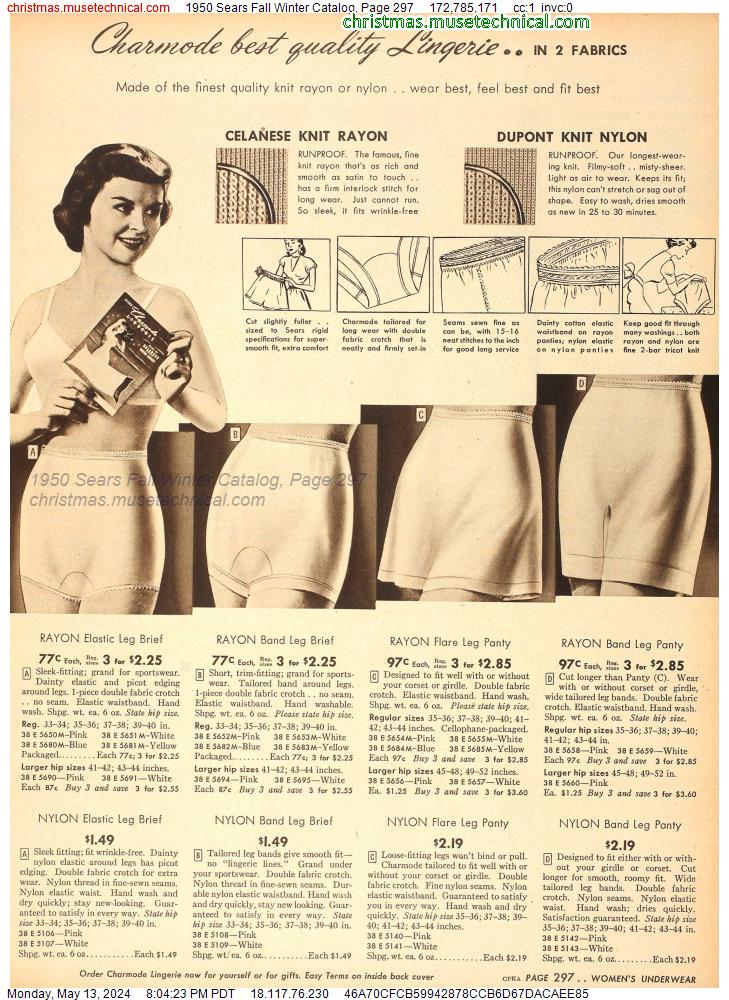1950 Sears Fall Winter Catalog, Page 297
