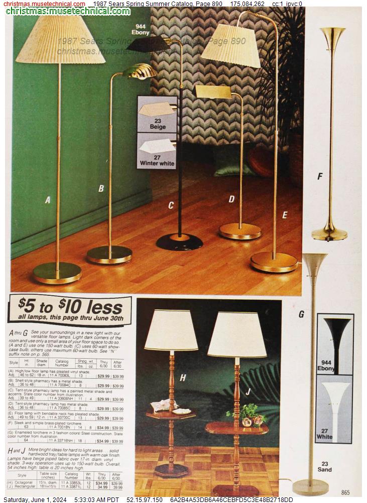 1987 Sears Spring Summer Catalog, Page 890