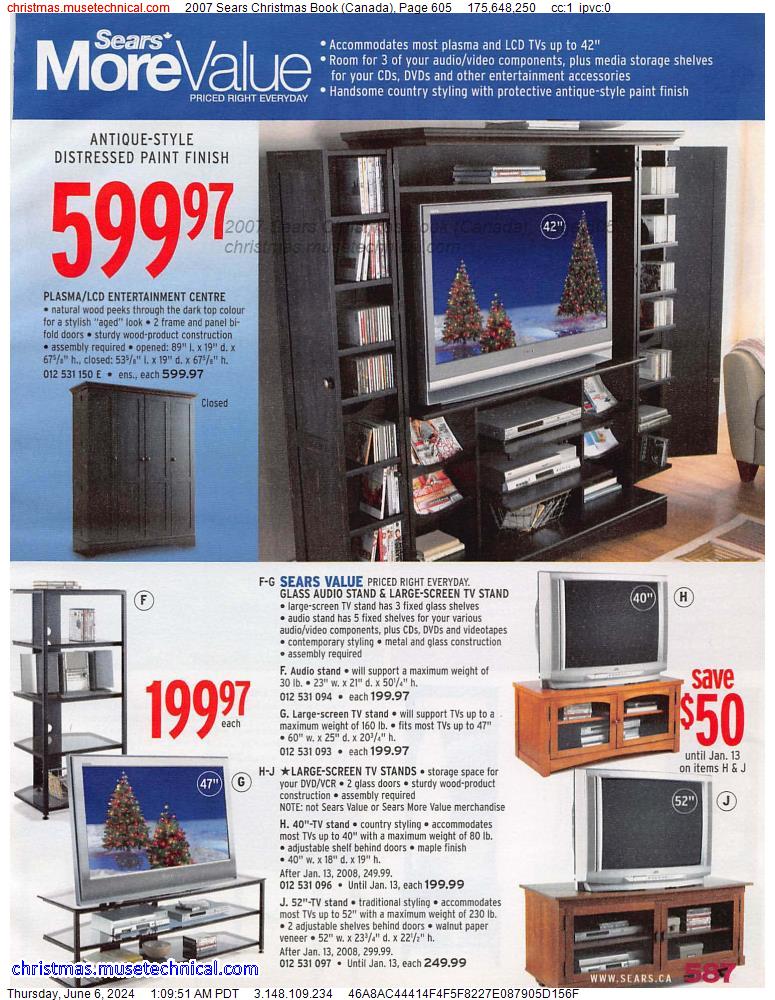 2007 Sears Christmas Book (Canada), Page 605