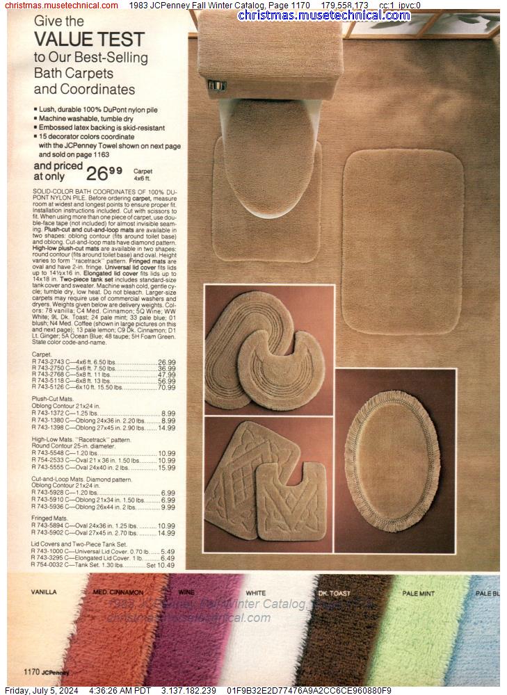 1983 JCPenney Fall Winter Catalog, Page 1170
