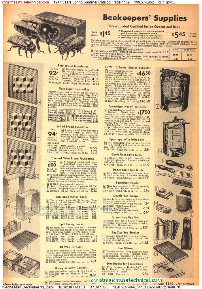 1947 Sears Spring Summer Catalog, Page 1159