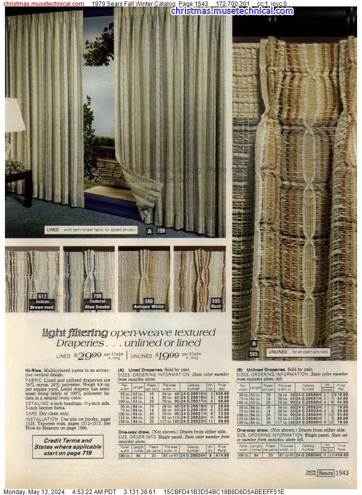1979 Sears Fall Winter Catalog, Page 1543