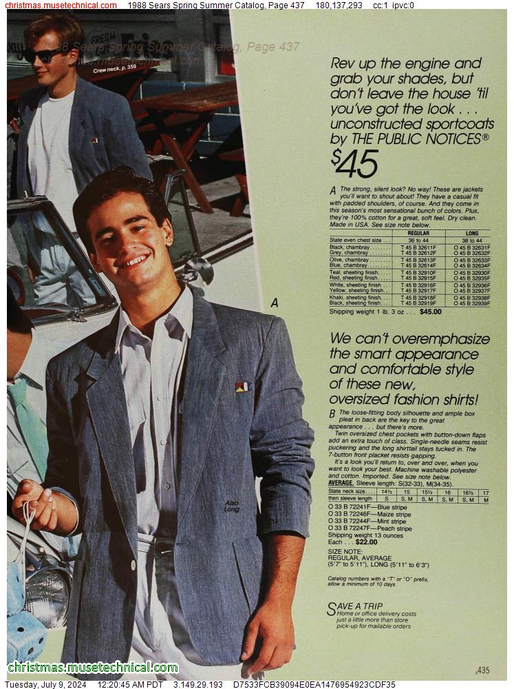 1988 Sears Spring Summer Catalog, Page 437