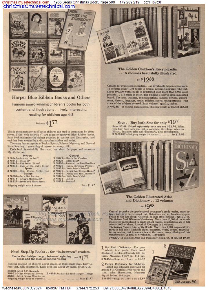 1965 Sears Christmas Book, Page 599