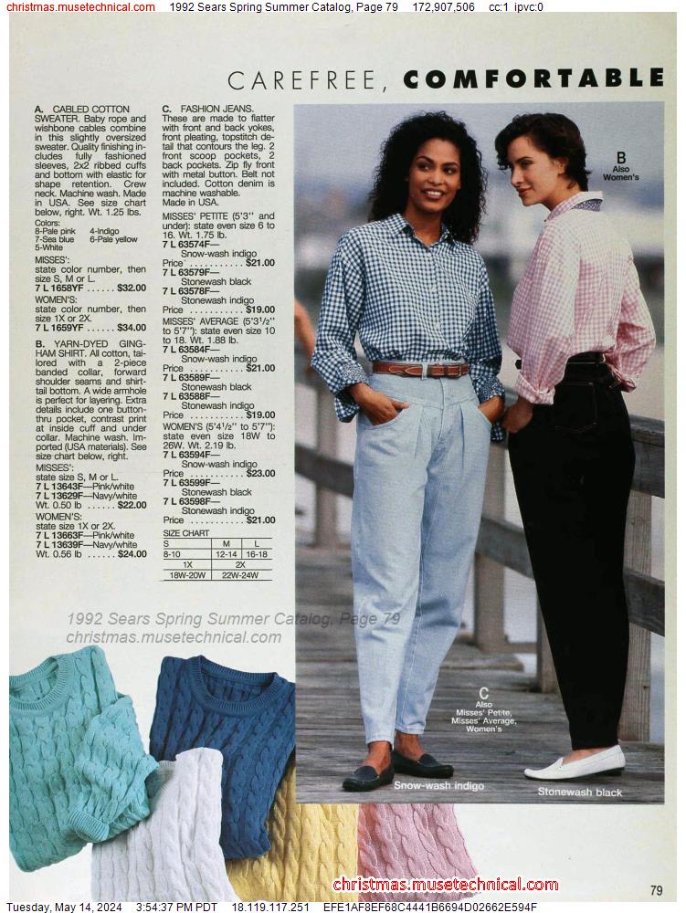 1992 Sears Spring Summer Catalog, Page 79