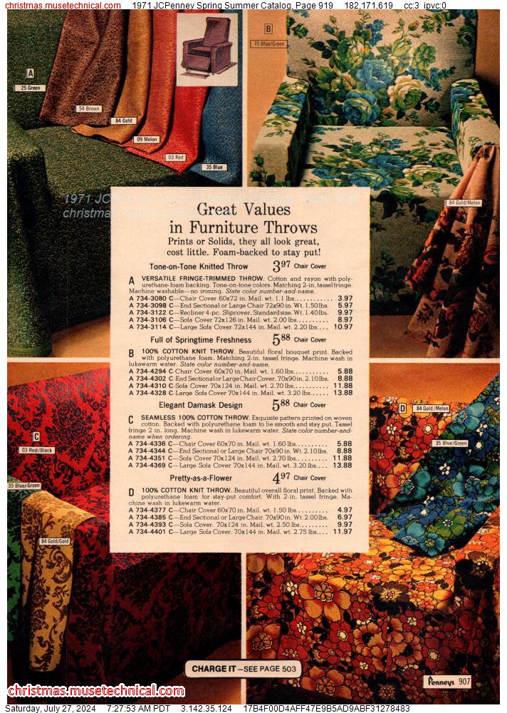 1971 JCPenney Spring Summer Catalog, Page 919