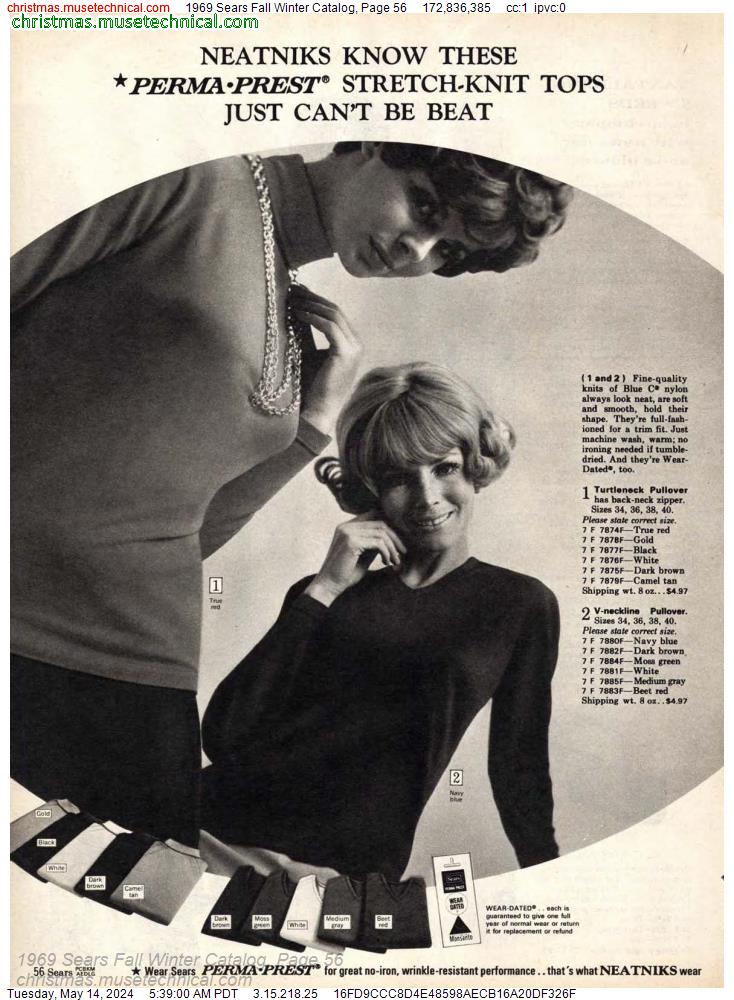 1969 Sears Fall Winter Catalog, Page 56