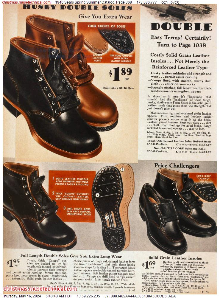 1940 Sears Spring Summer Catalog, Page 368