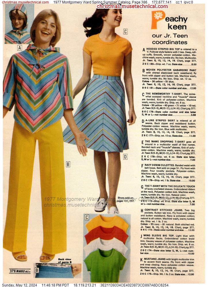 1977 Montgomery Ward Spring Summer Catalog, Page 386