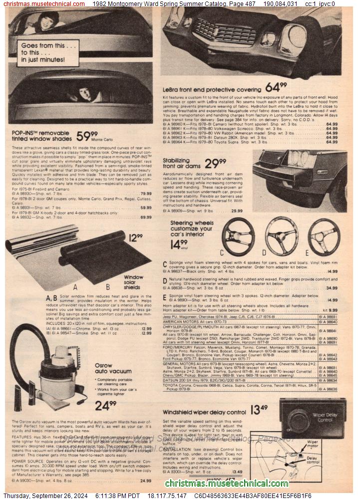 1982 Montgomery Ward Spring Summer Catalog, Page 487