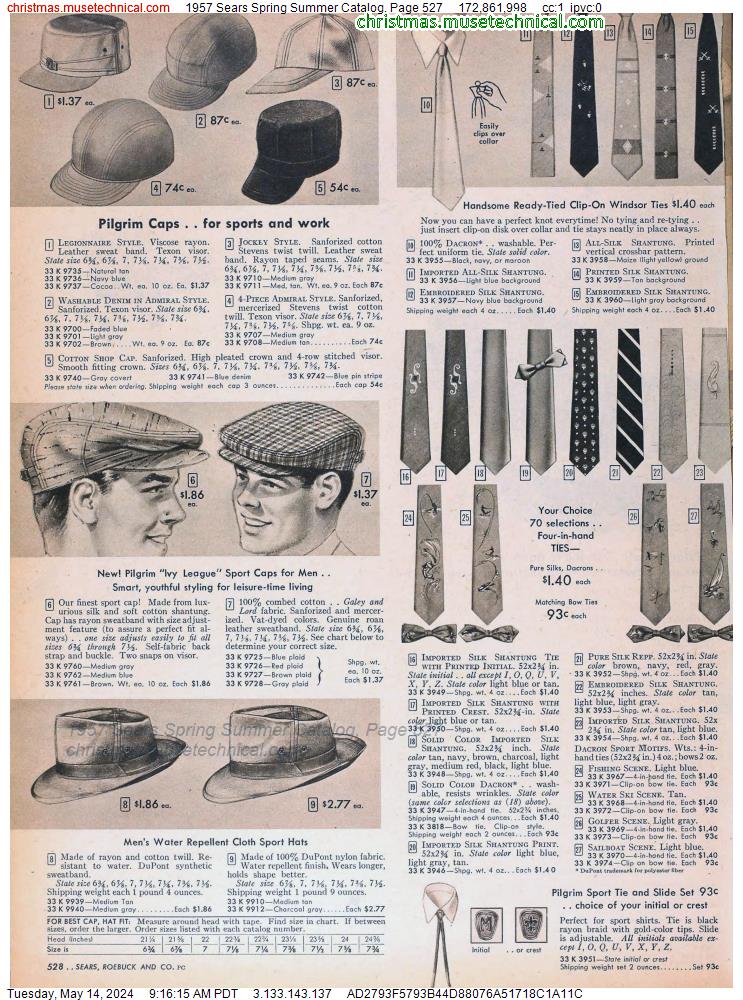 1957 Sears Spring Summer Catalog, Page 527