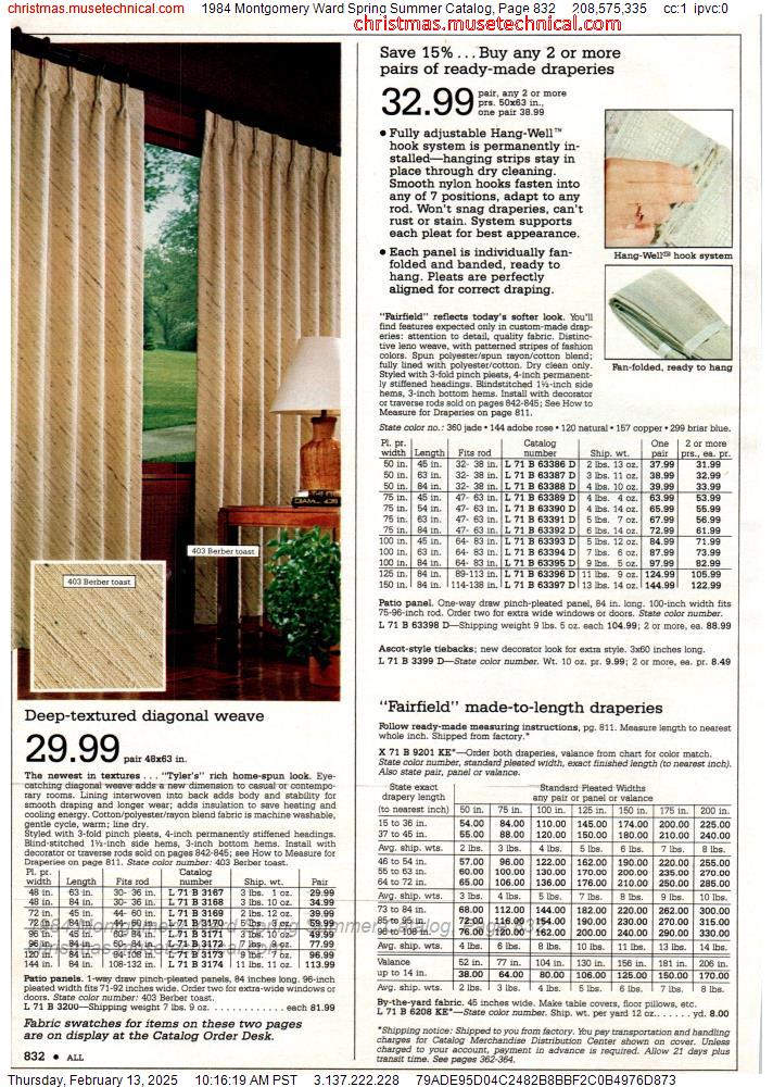 1984 Montgomery Ward Spring Summer Catalog, Page 832