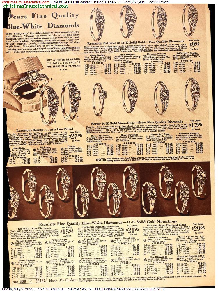 1939 Sears Fall Winter Catalog, Page 930