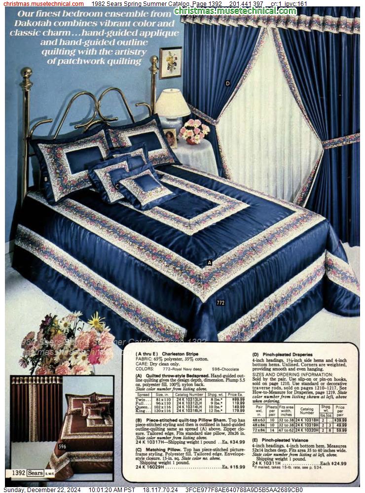 1982 Sears Spring Summer Catalog, Page 1392