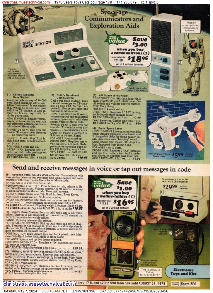 1978 Sears Toys Catalog, Page 179