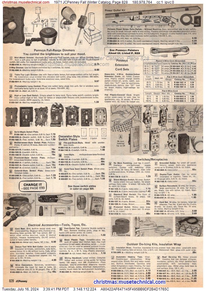 1971 JCPenney Fall Winter Catalog, Page 828