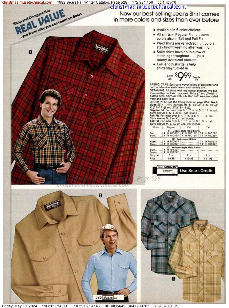 1982 Sears Fall Winter Catalog, Page 528