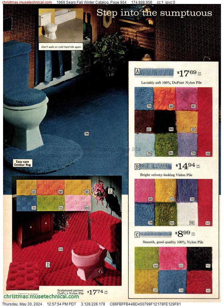 1969 Sears Fall Winter Catalog, Page 954