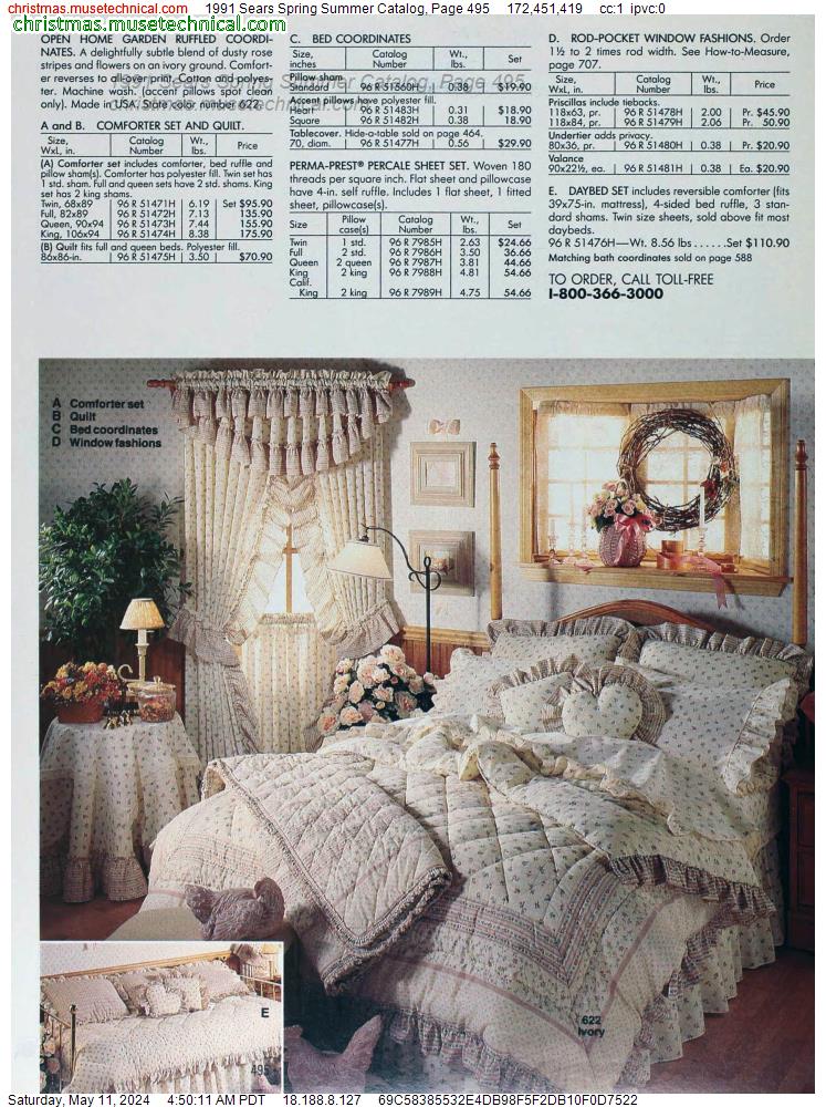 1991 Sears Spring Summer Catalog, Page 495