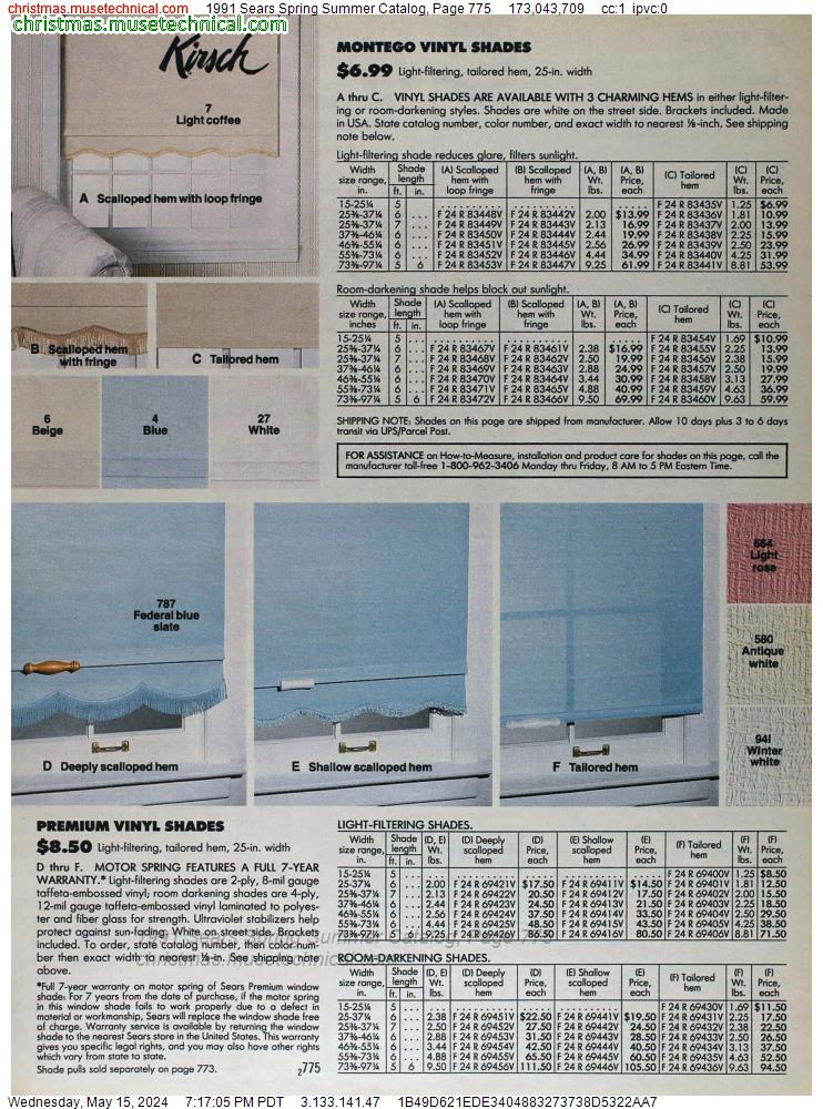 1991 Sears Spring Summer Catalog, Page 775