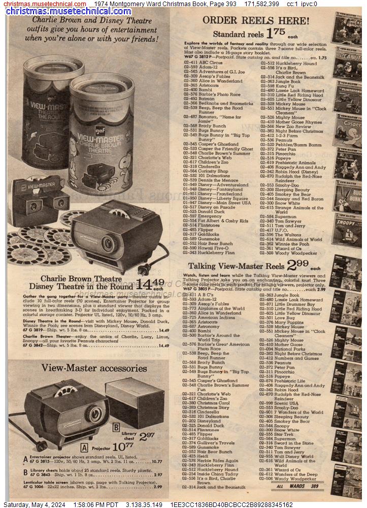 1974 Montgomery Ward Christmas Book, Page 393