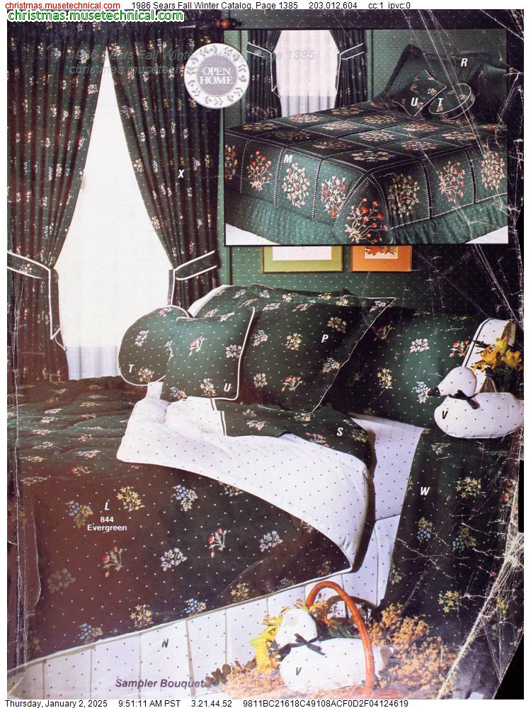 1986 Sears Fall Winter Catalog, Page 1385