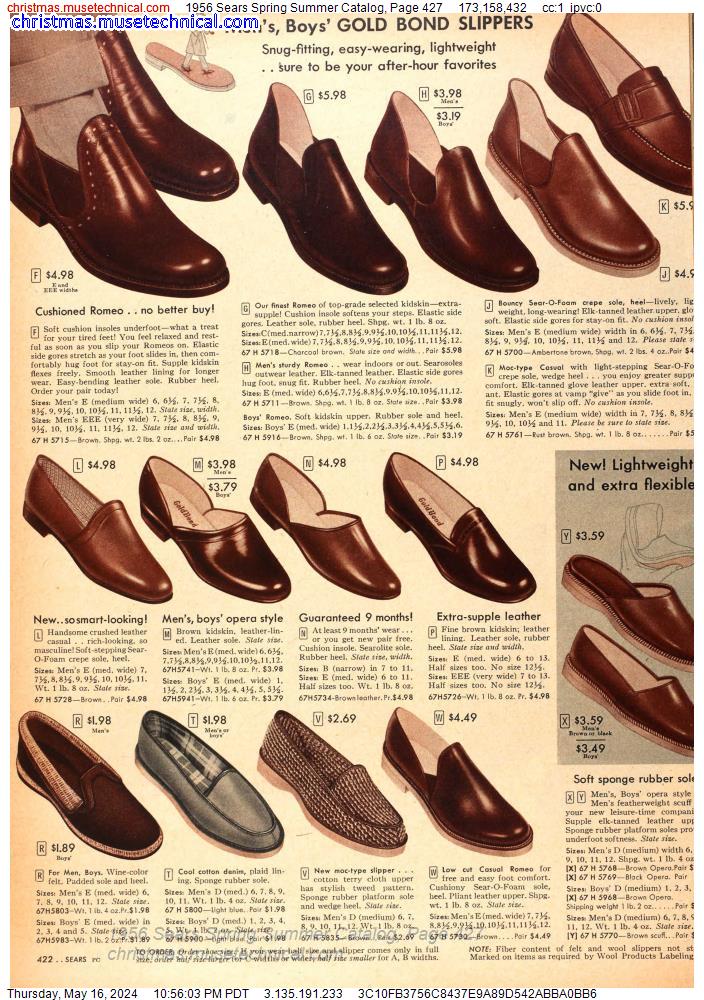 1956 Sears Spring Summer Catalog, Page 427