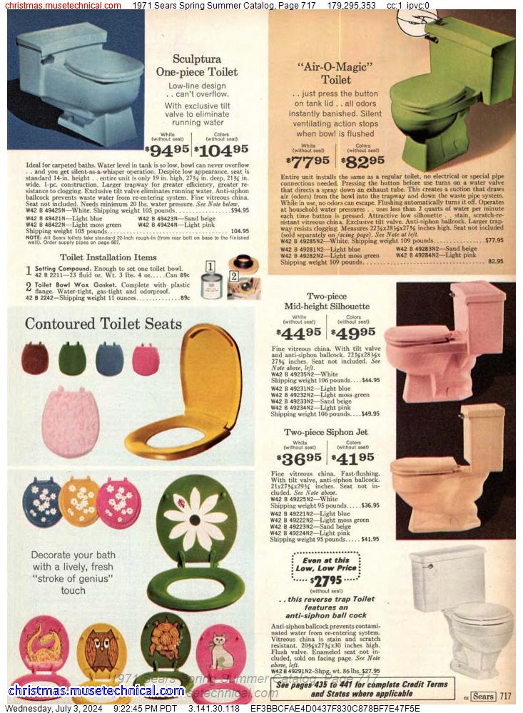 1971 Sears Spring Summer Catalog, Page 717