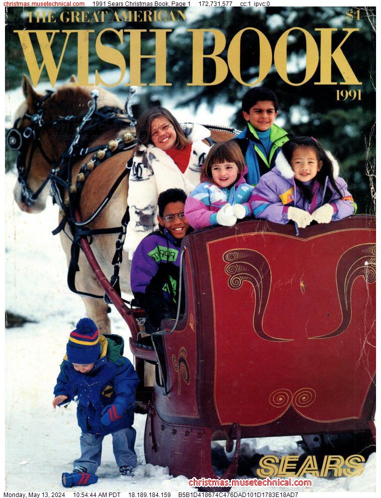 1991 Sears Christmas Book, Page 1 - Catalogs & Wishbooks