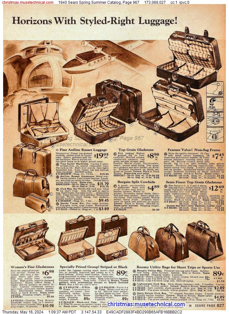 1940 Sears Spring Summer Catalog, Page 967