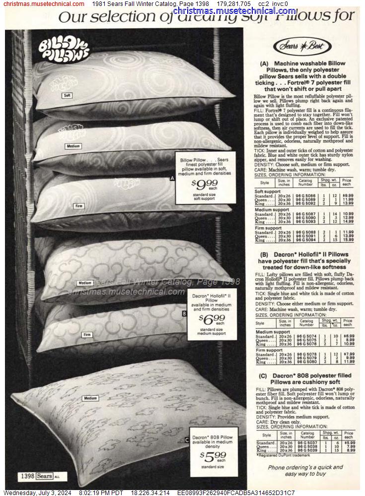 1981 Sears Fall Winter Catalog, Page 1398