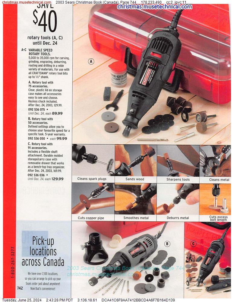 2003 Sears Christmas Book (Canada), Page 744