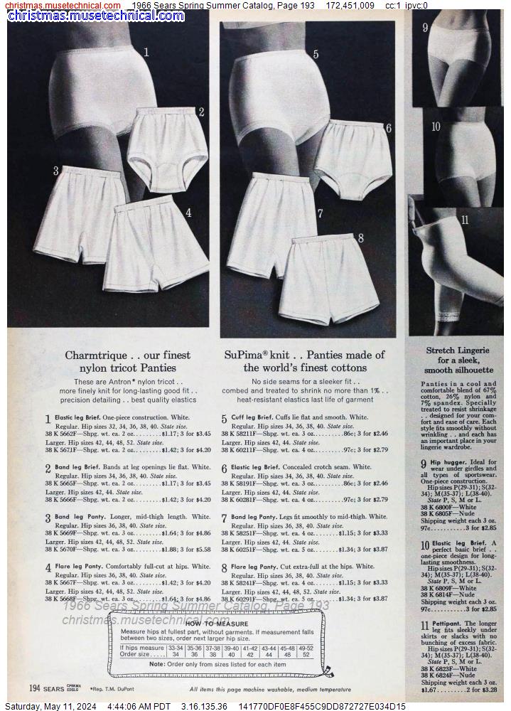 1966 Sears Spring Summer Catalog, Page 193