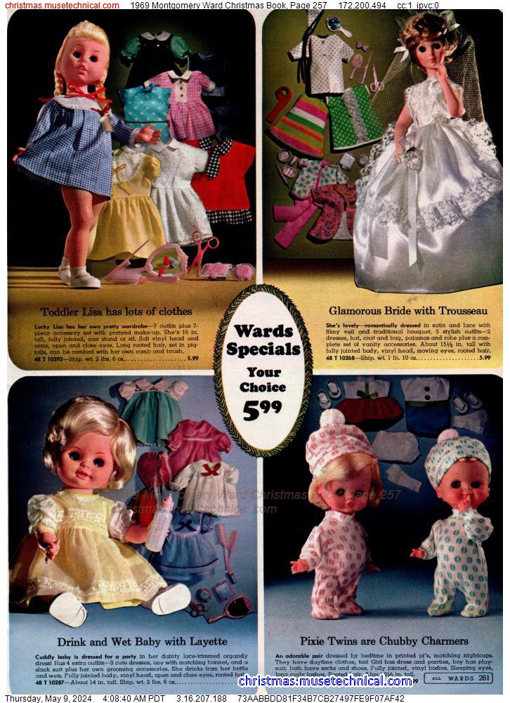 1969 Montgomery Ward Christmas Book, Page 257