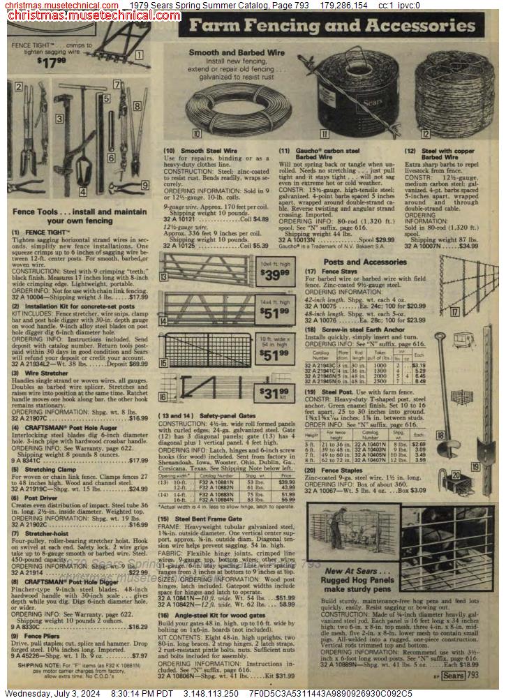 1979 Sears Spring Summer Catalog, Page 793