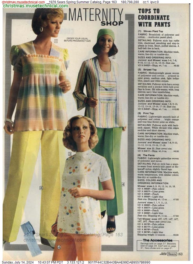 1976 Sears Spring Summer Catalog, Page 163