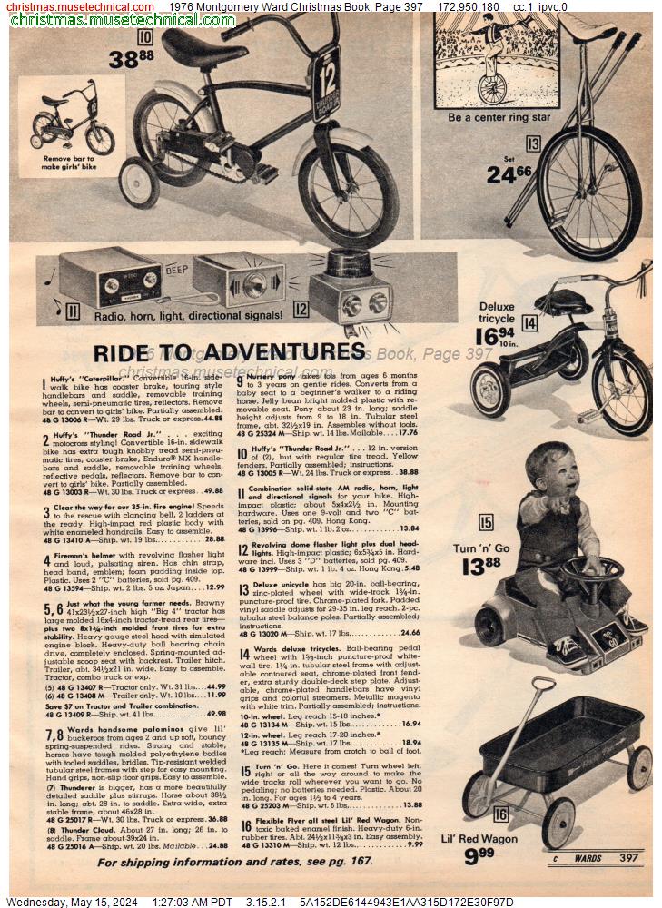 1976 Montgomery Ward Christmas Book, Page 397