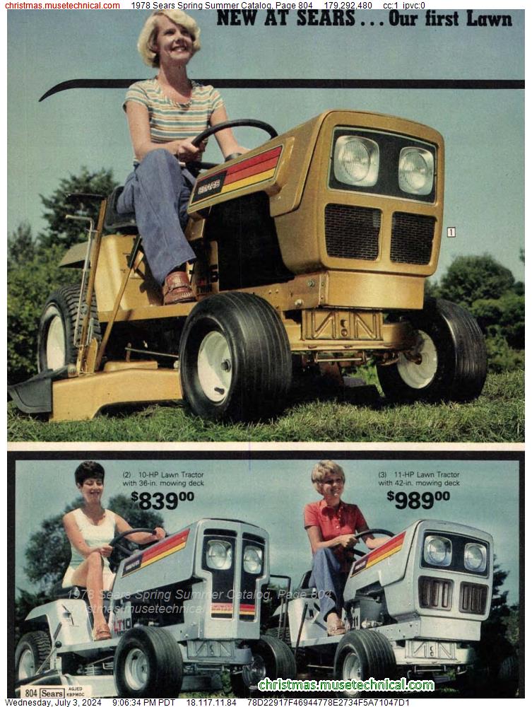 1978 Sears Spring Summer Catalog, Page 804