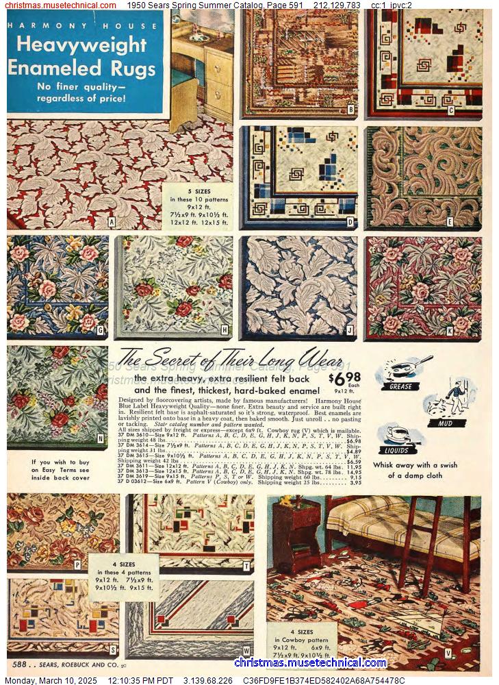 1950 Sears Spring Summer Catalog, Page 591