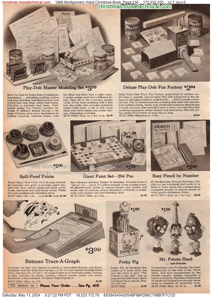 1966 Montgomery Ward Christmas Book, Page 216