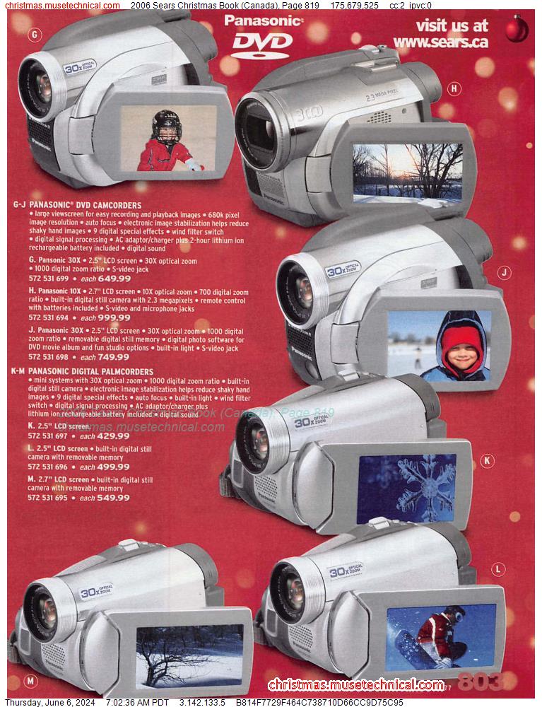 2006 Sears Christmas Book (Canada), Page 819