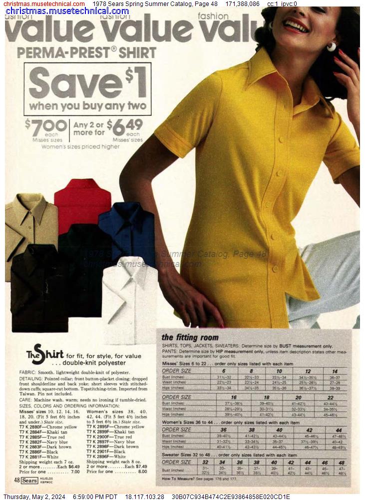 1978 Sears Spring Summer Catalog, Page 48